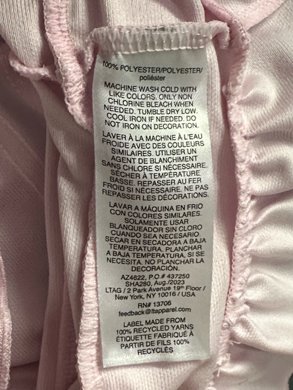Girls Adidas Pink Ruffle Polo Dress Sporty Prep Tenniscore Activewear - Picture 5 of 6